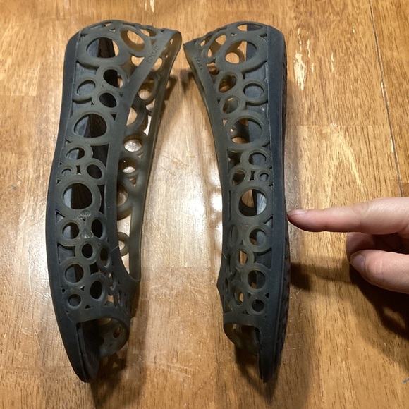 Crocs jelly style open toe flats - Picture 2 of 4